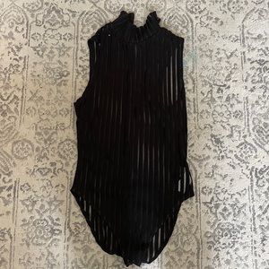 Pin striped bodysuit